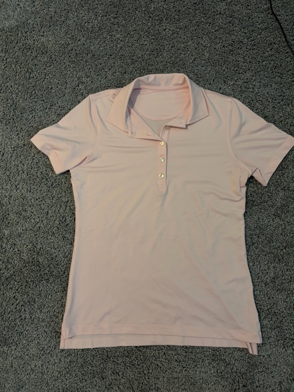 Peter Millar Women's Light Pink Button-Down Polo